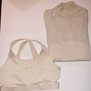 Nine pro set sports bra and a shirt size xs
